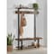 Alaterre Furniture Pomona Entryway Hall Tree with Bench, Shelves & Coat Hooks, Depth: 14 AMBA2820 - alternate 3